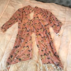 Lush rose/lace shawl